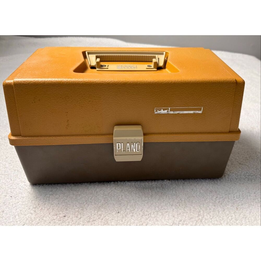 Vintage Plano Molding Co. Model #5030 Tackle Box with Fishing Lures